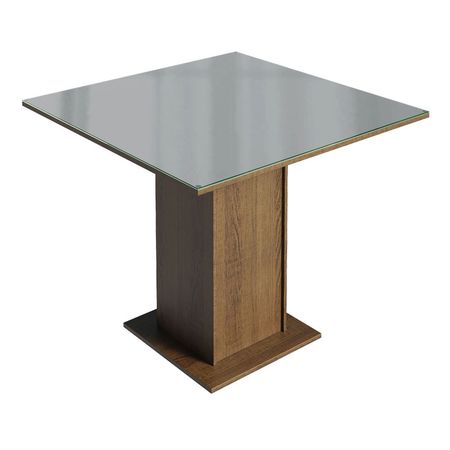 Mesa De Comedor Cuadrada Madesa Tapa De Vidrio 4 Puestos 02