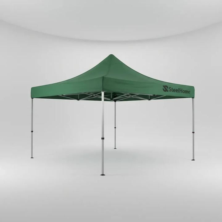Gazebo Autoarmable Steel Home 3 X 3 M Verde Con Bolso Verde - Vista 2