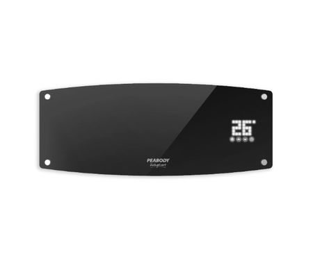 CALOVENTOR SPLIT PEABODY PE-CV20N 1000/2000W. NEGRO.  FRENTE VIDRIO LED CON TERMOSTATO - 4608899