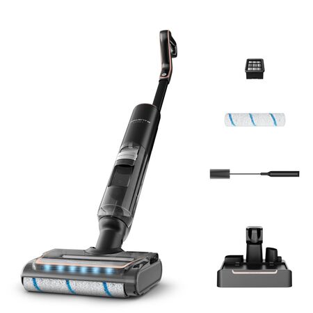 Aspiradora Rowenta X-Clean 7 Inalámbrica Seco y Húmedo Negro