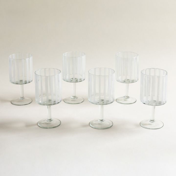 Set x 6 copas Bihar White - Vista 1