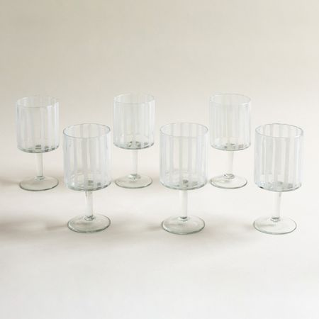 Set x 6 copas Bihar White