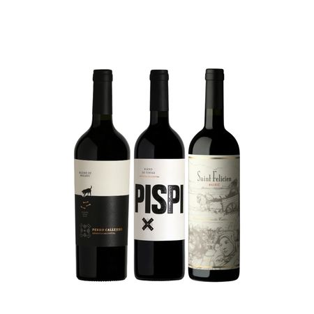 Set Vinos Tintos Seleccion II x 3 Con Estuche