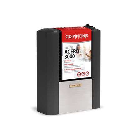 Calefactor Coppens 3000kcal Sin Tiraje Peltre Acero Multigas