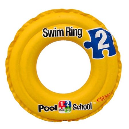 Flotador Swim Ring Deluxe Inflable Amarillo