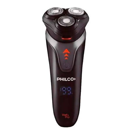 AFEITADORA PHILCO AE5305PP TRES CABEZALES FLOTANTES RECARGABLE 90 MINS AUTON 2 VELOC