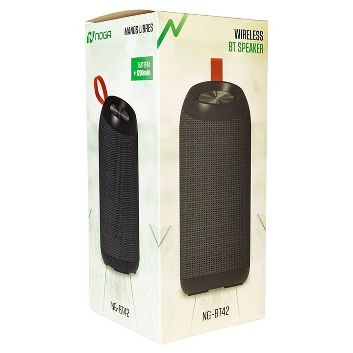 Parlante Bluetooth Noga Gris NG-BT42GR - Vista 2