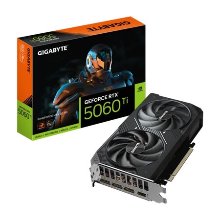 Placa de Video Gigabyte GeForce RTX 5060 Ti WINDFORCE MAX OC 8G