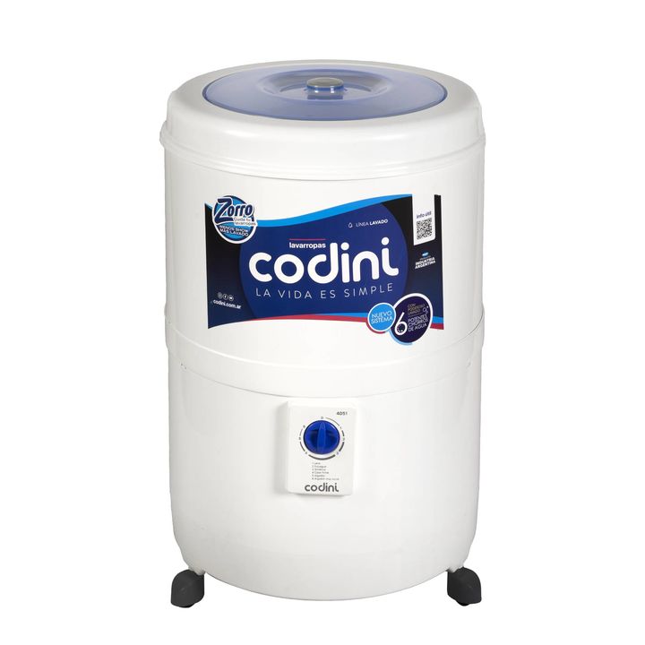 Combo Codini Lavarropas Semiautomático Silent 10 kg + Secarropas Advance 6.5 kg 2800 RPM - 4051/AD65 - Vista 2