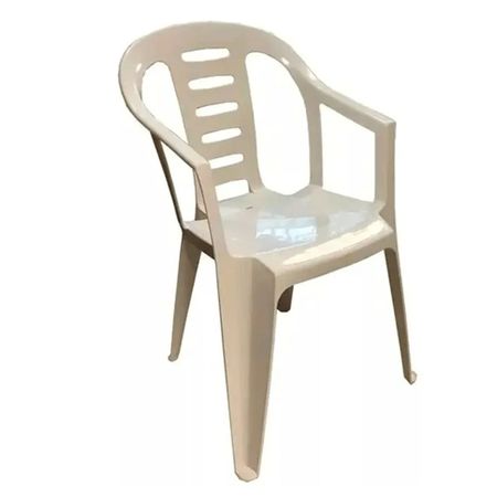 Silla De Plastico VOSS 2000 Garden NR Blanco 125Kg De Resist