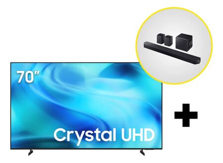 Combo Tv Samsung 70  U8000h 4k + Soundbar Q990h