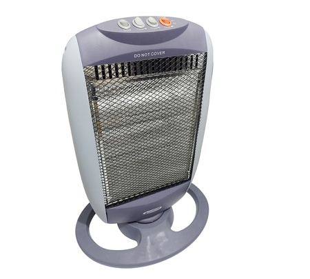 Estufa Halogena 1200w 3 Niveles De Potencia Embassy Hh120 Gris Oscuro