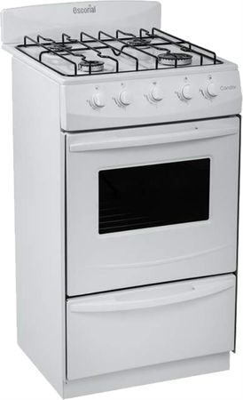 Cocina Escorial Gas Envasado Candor S2 4 Hornallas 50Cm