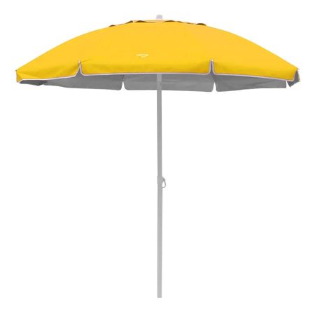 Sombrilla De Playa Vonne 2m C/bolso De Transporte Amarillo Lisa