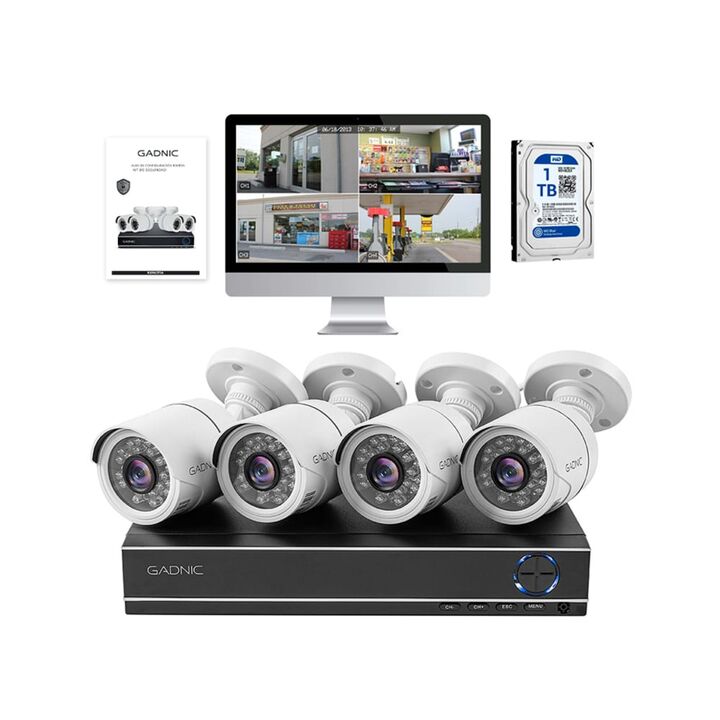 Cámaras de Seguridad x4 + DVR 8CH Gadnic SX14 Interior / Exterior IP CCTV Visión Nocturna 1Tb - Vista 7