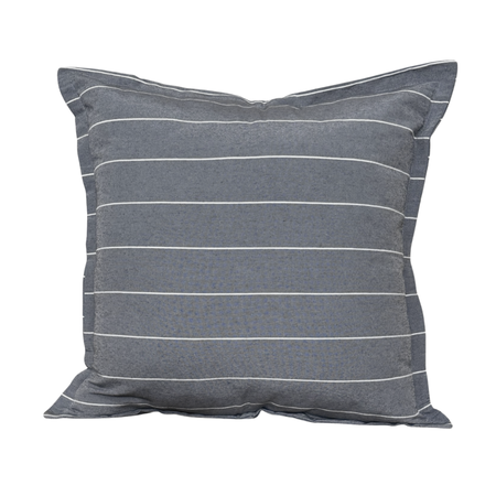 Almohadon decorativo nordico de Tusor Gris plomo raya blanca 40x40 TS-403