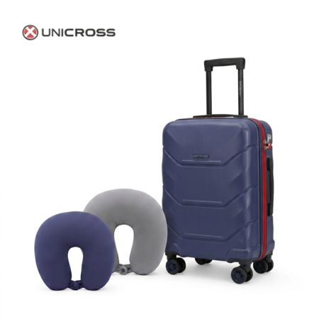 Valija Carry On Abs Unicross +Almohadón de cuello de viaje memory foam