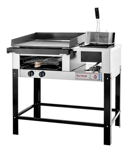 Plancha Lomitera Freidora Carlitera Sol Real Acero Inox 177 - Vista 1