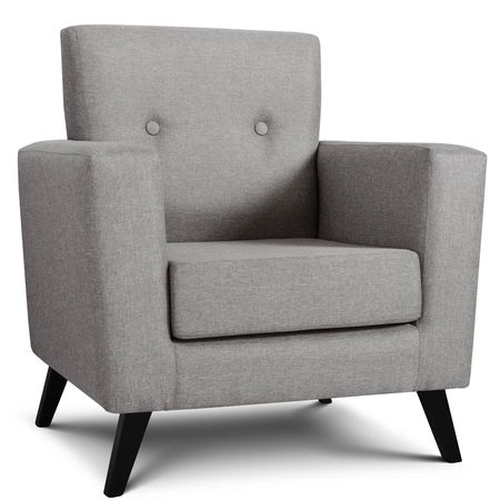 Sillón 1 Cuerpo Escandinavo Enrique Tapizado Aspen Stone Espácity