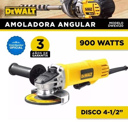 Amoladora Angular Dewalt 115mm 900w De Mano Dwe4120 Oferta