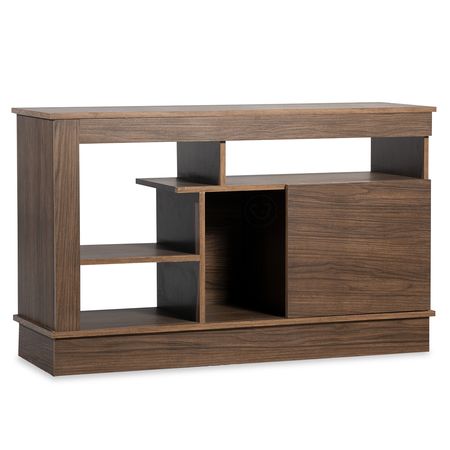 Rack para TV con 1 Puerta Reforzado Maximo Siena Nogal