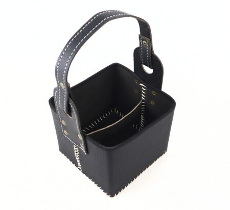 Canasta matera cuerina premium