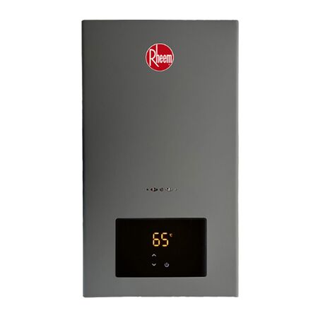 Calefon A Gas Sin Llama Pioloto Con Sensor Y Dig 14 Lts Gn Rheem R7-14l-Gn-XI-d-g Gris