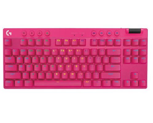 Teclado Logitech Pro X TKL Lightspeed Magenta Inalámbrico - Vista 1