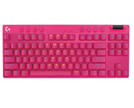 Teclado Logitech Pro X TKL Lightspeed Magenta Inalámbrico