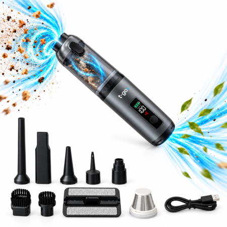 Aspiradora de mano T-go Inalámbrica Multifuncional Con Luz carga Potencia 120 Wts