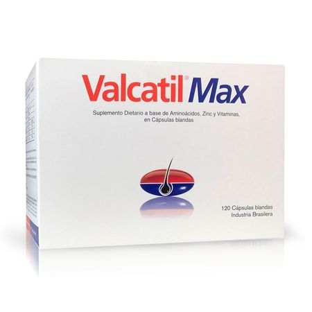 Suplemento Valcatil Max Anticaida Cabello Aminoacidos X120