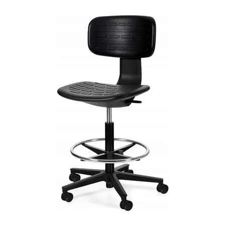 Silla Cajera Regulable Neumat Sin Apoya Brazos Negra