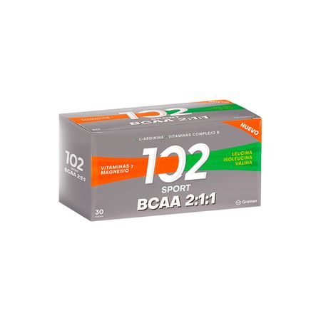 102 Sport BCAA 2:1:1 Vitaminas y Minerales x30 Sobres