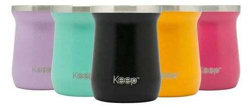 Mate Caja Hammered Keep 300 Ml Rosa Rosa - Vista 3