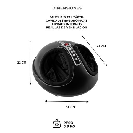 Masajeador Gadnic Foot Massage Luxury Para Pies 2 Modos Terapia Calor 220v 60w