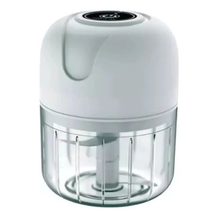 Mini Picadora Electrica Procesadora Alimentos Portatil Usb Blanco