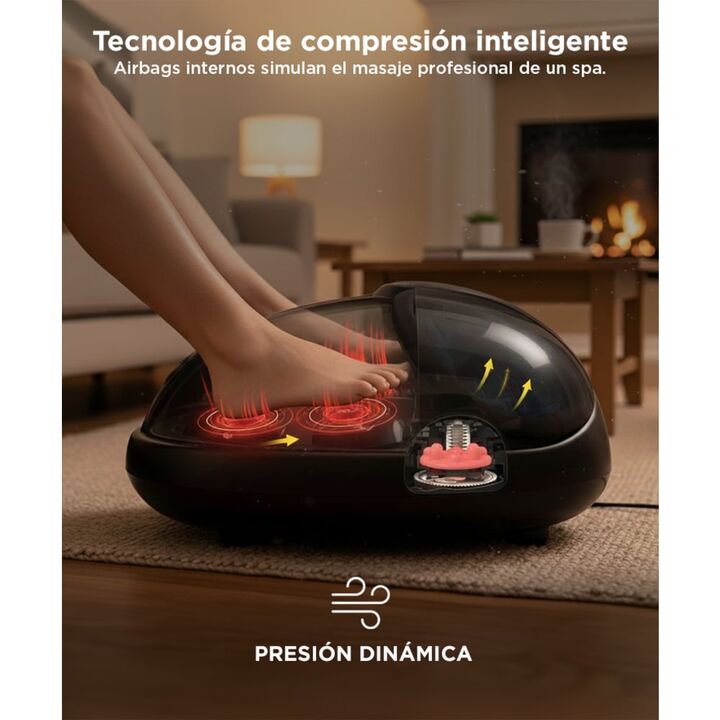 Masajeador Gadnic Foot Massage Luxury Para Pies 2 Modos Terapia Calor 220v 60w - Vista 3