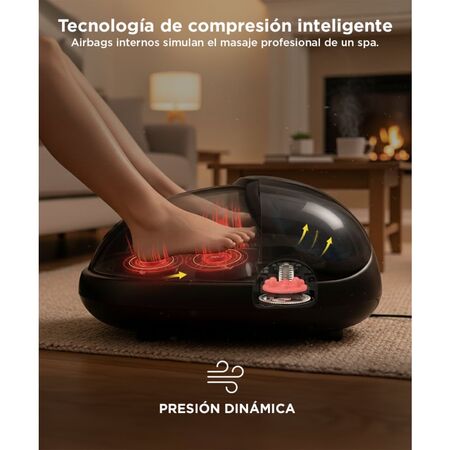 Masajeador Gadnic Foot Massage Luxury Para Pies 2 Modos Terapia Calor 220v 60w