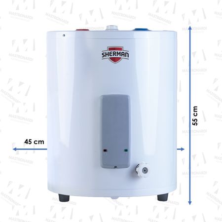 Termotanque Eléctrico Sherman Eléctrica Blanco 55l
