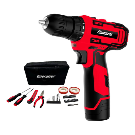 Taladro Atornillador Con Accesorios Inalambrico Energizer