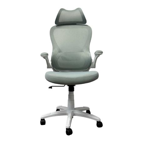Silla de Oficina Dalton Gris con Apoya Cabeza DA-LDL-946HW