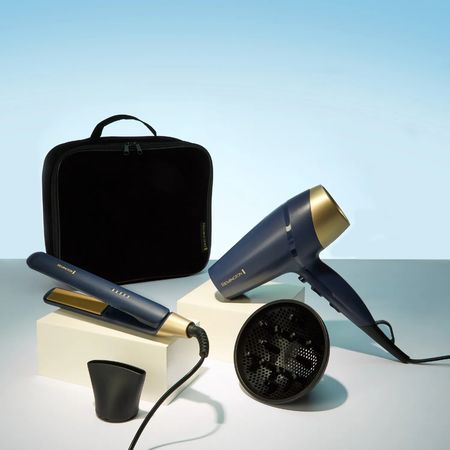 REMINGTON SET SECADOR DS5805GP220A + ALISADORA SAPPHIRE LUXE