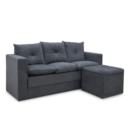 Sillon camastro tres cuerpos color gris