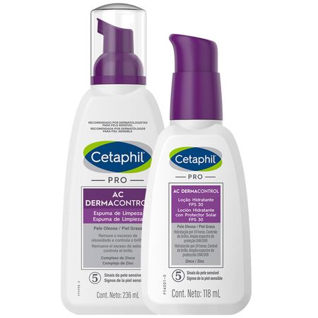 Set Cetaphil Cuidado Diario Pro AC Dermacontrol Piel grasa