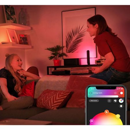 Philips Hue Play - Kit Base 2 Luminarias + Fuente (La Fuente Admite hasta 3 Luminarias)  (915005733901)
