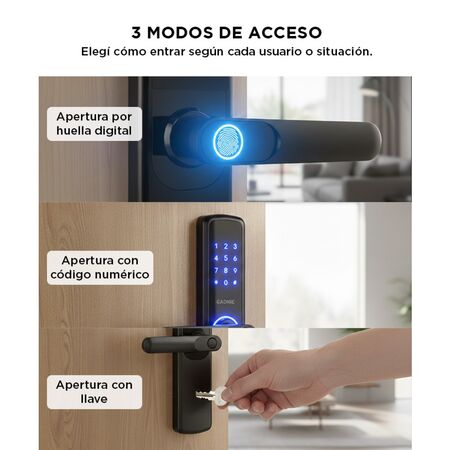 Cerradura Biométrica Gadnic Smart-L Huella Digital Bluetooth
