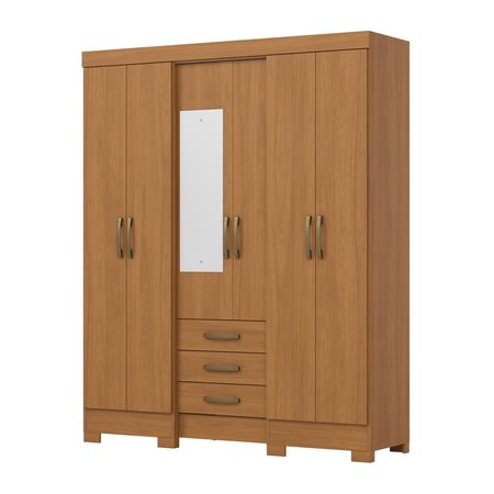 Placard Briz B23-214 Canela 6Ptas C/Espejo