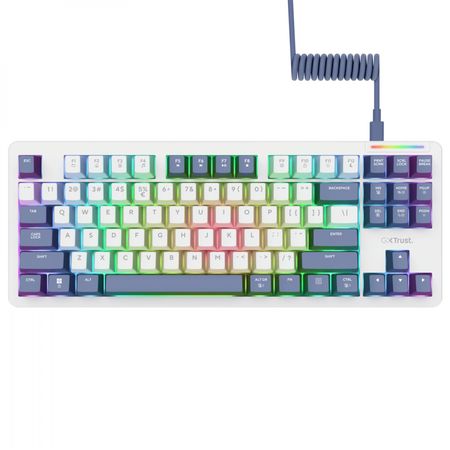 Teclado Gamer Mecanico Gxtrust 872 Xyra TKL Tipo Gasket Qwerty Ingles