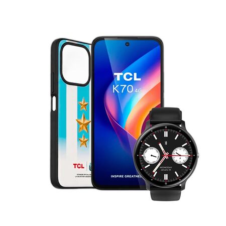 Combo TCL K70 12+128GB Midnight Black + Smartwatch Dekkin SW 003