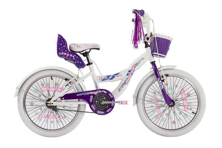 Bicicleta Raleigh JAZZI- R.20"- Blanco/Violeta- Frenos V-Brake- 1Vel. - Vista 1